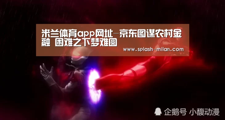 米兰体育app网址-京东图谋农村金融 困难之下梦难圆
